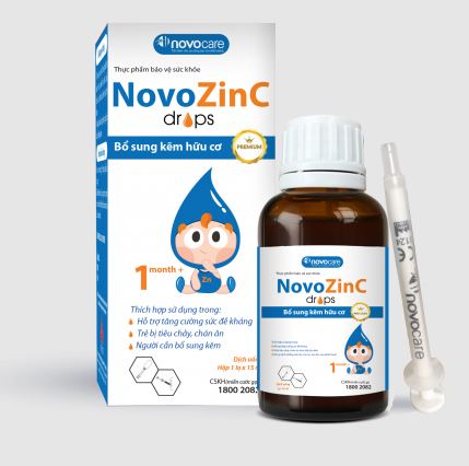 NovoZinC drops, hỗ trợ tăng cường sức đề kháng, hỗ trợ ăn ngon