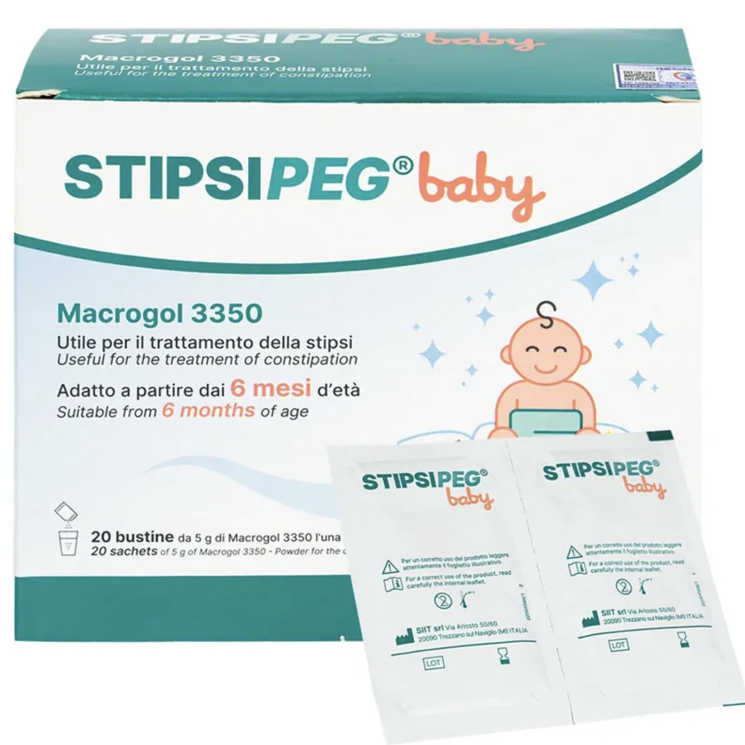 Stipsipeg Baby điều trị táo bón cấp tính và mãn tính