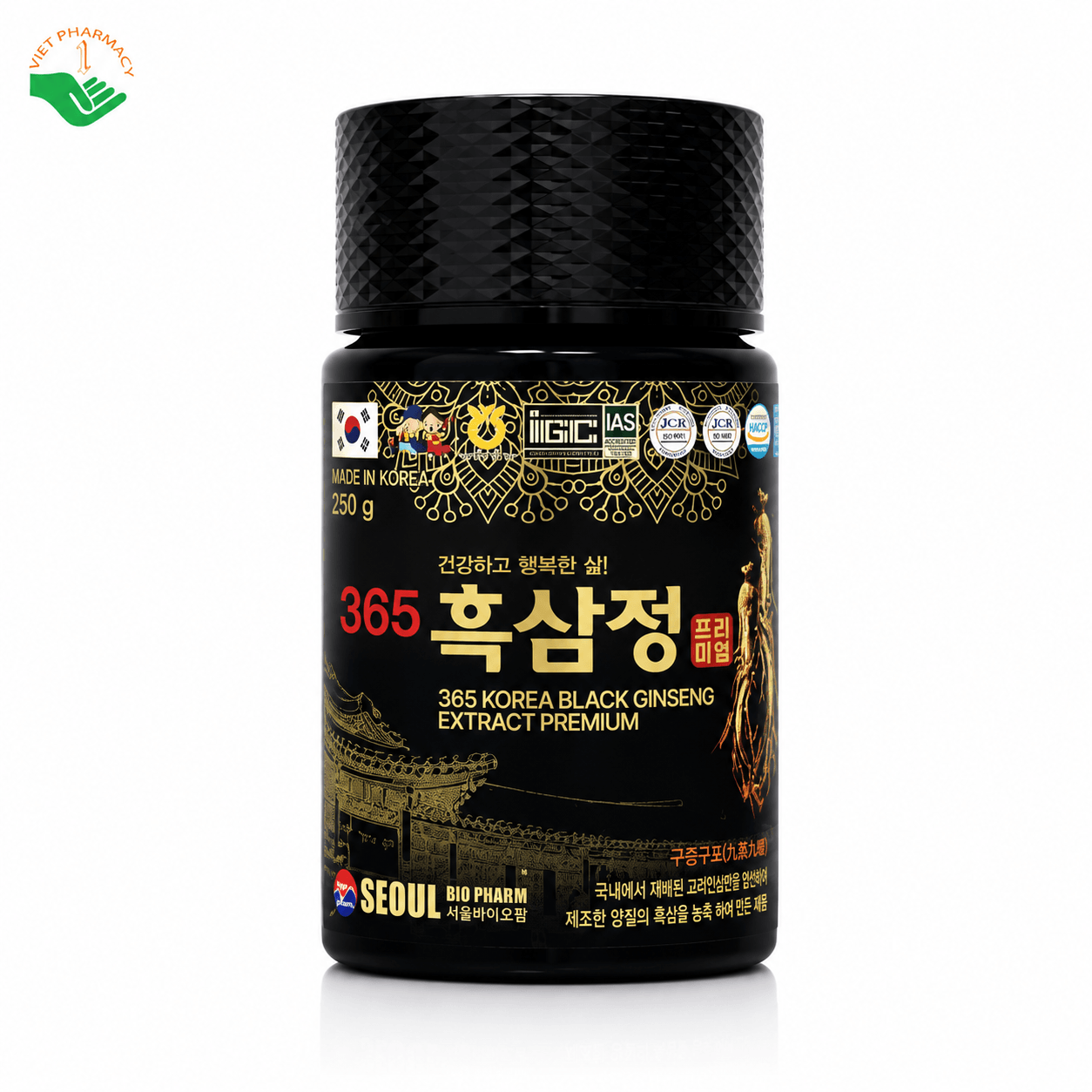 Cao hắc sâm 365 Korea Black Ginseng Extract Premium Seoul Bio Pharm