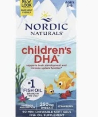 Nordic Naturals Children’s DHA 90 Mini Chewable Softgels hỗ trợ phát triển não bộ