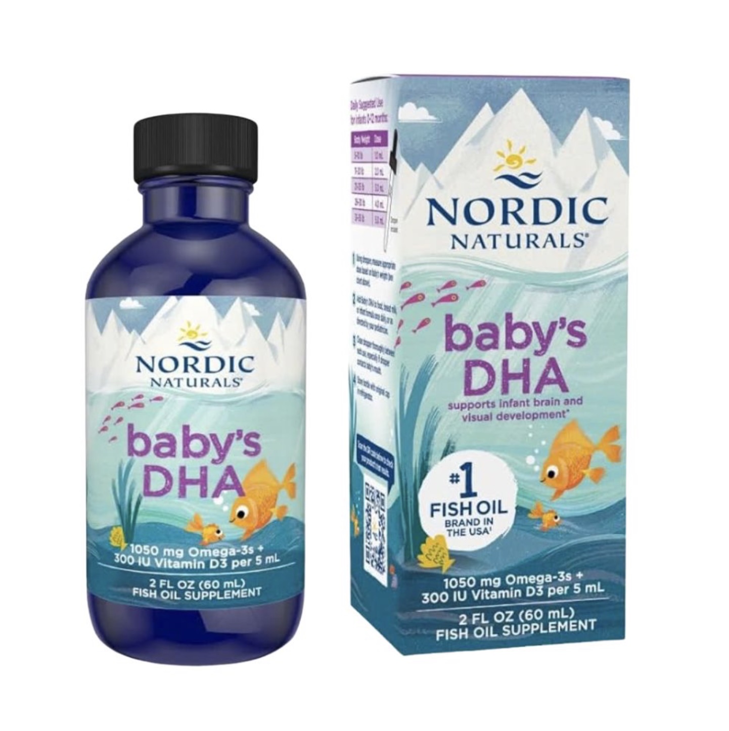 Siro bổ sung Nordic Naturals Baby's DHA 1050mg phát triển trí não cho trẻ
