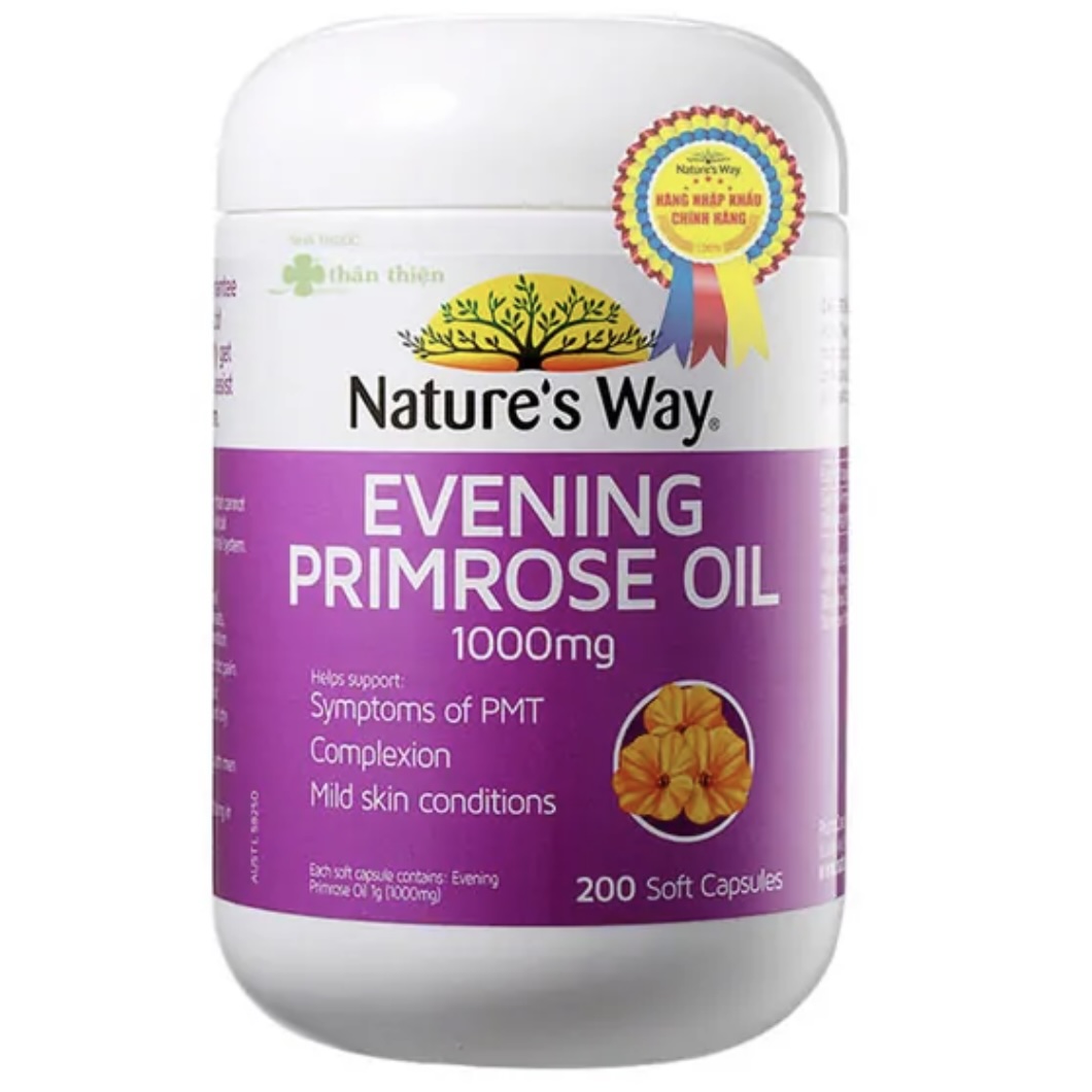 Nature’s Way Evening Primrose Oil 1000mg hỗ trợ cân bằng nội tiết tố nữ