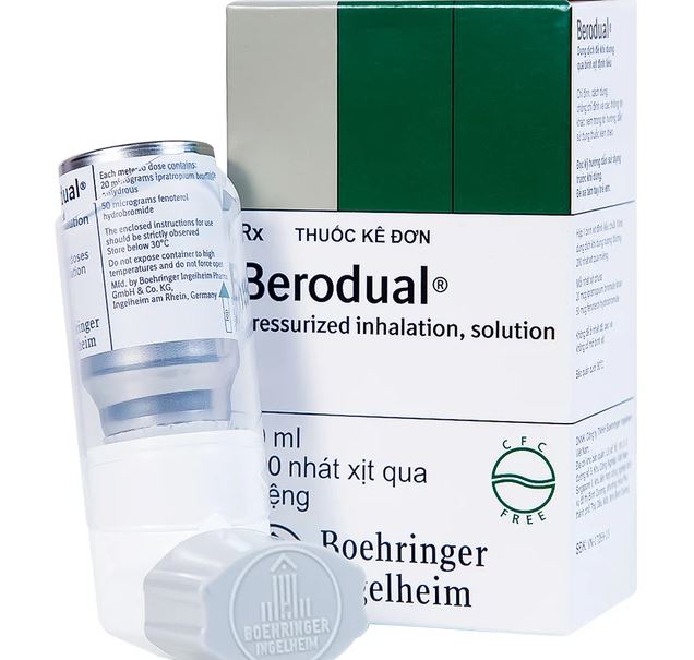 Dung dịch Berodual Boehringer hỗ trợ giãn phế quản (10ml)