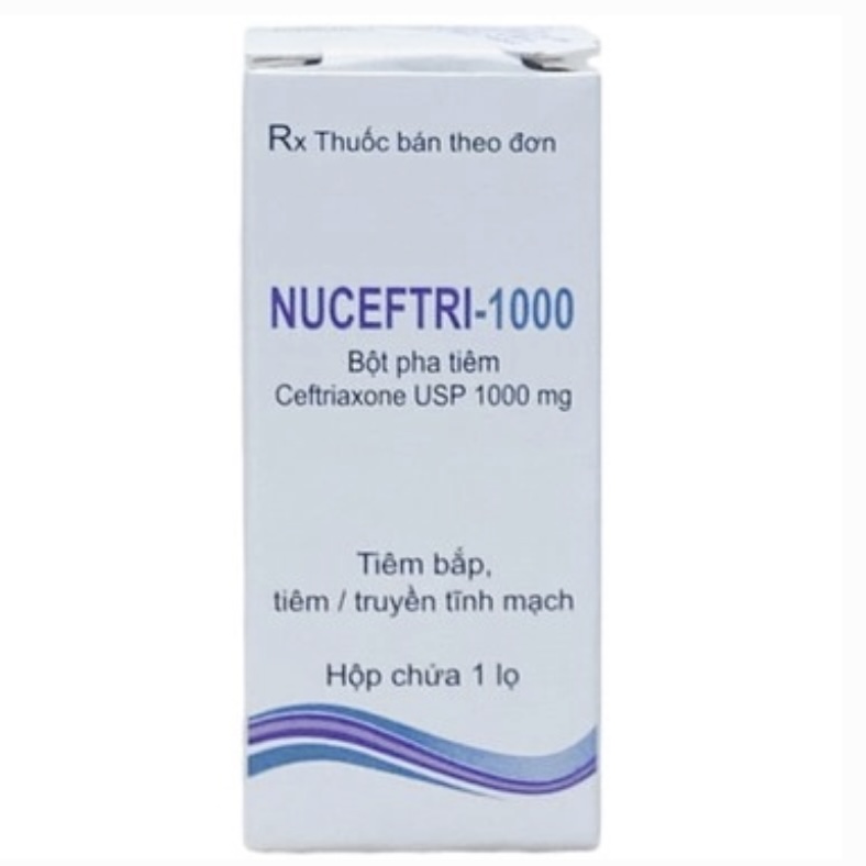 Nuceftri-1000 điều trị nhiễm khuẩn do khuẩn