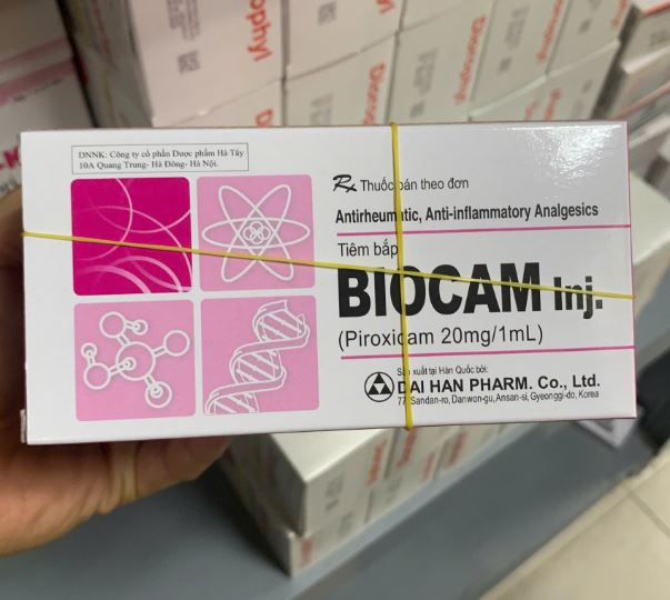 Biocam Inj Piroxicam 20mg/1ml (H/10 ống) Hàn Quốc