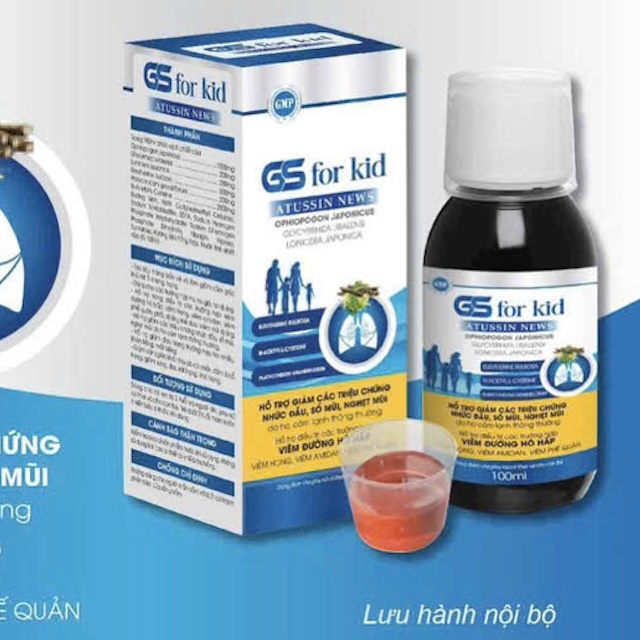 GS for kid ATUSSIN NEWS giảm các triệu chứng đau đầu