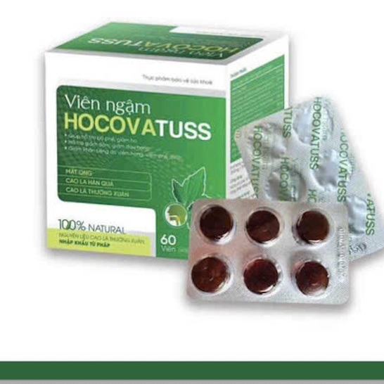 Viên ngậm HOCOVATUSS hỗ trợ giảm ho