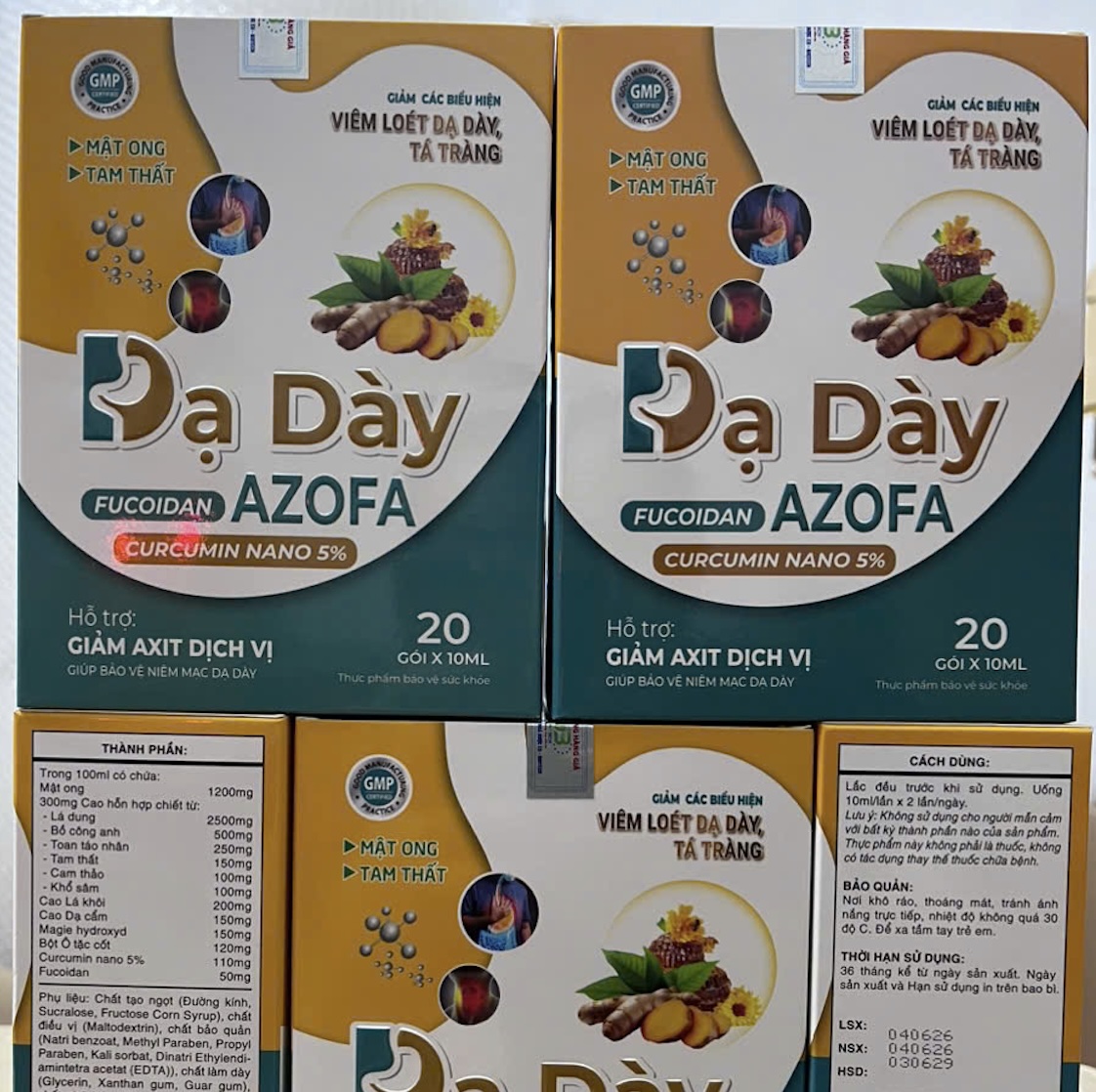 Dạ Dày FUCOIDAN AZOFA bảo vệ niêm mạc dạ dày