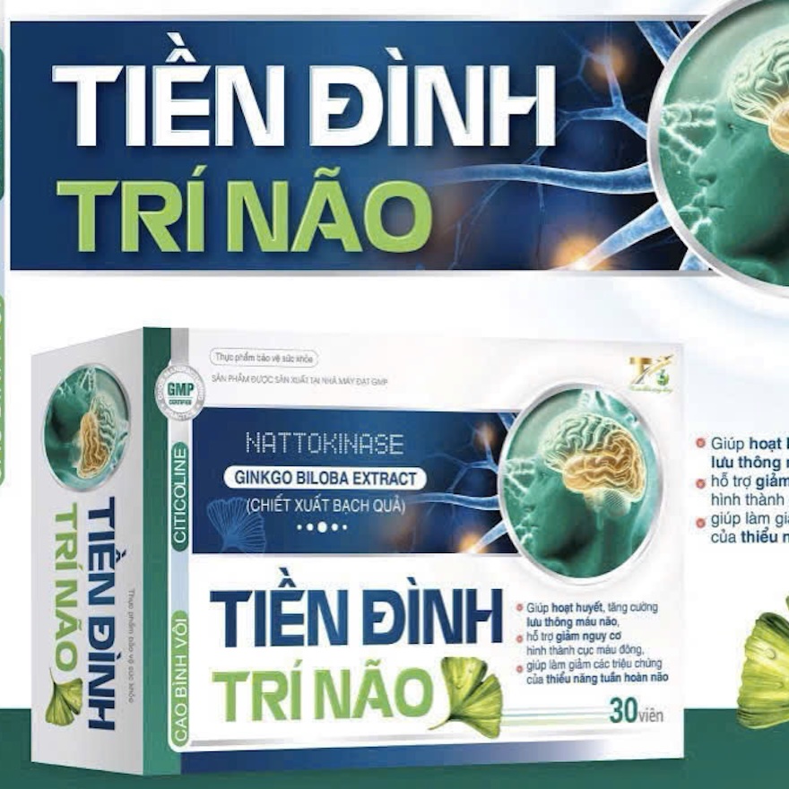 TIỀN ĐÌNH TRÍ NÃO tăng cường lưu thông trí não