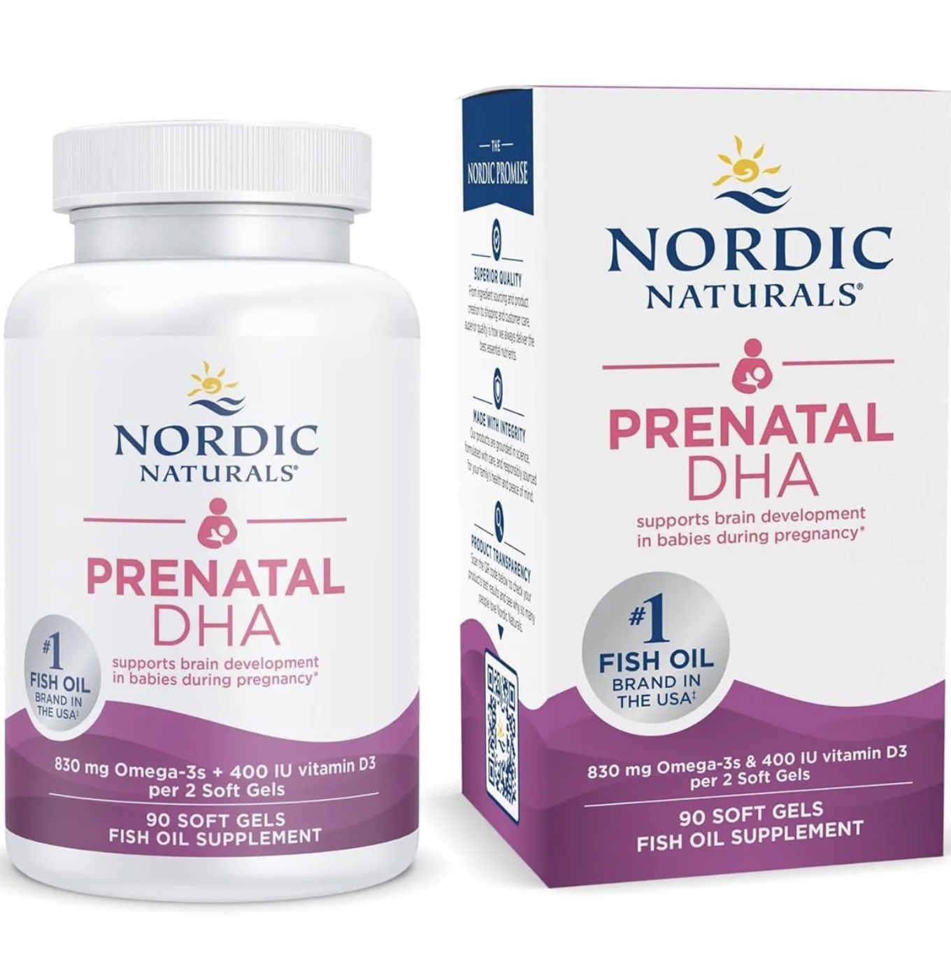 Viên DHA Prenatal Nordic Naturals Cho Bà Bầu 90 Viên