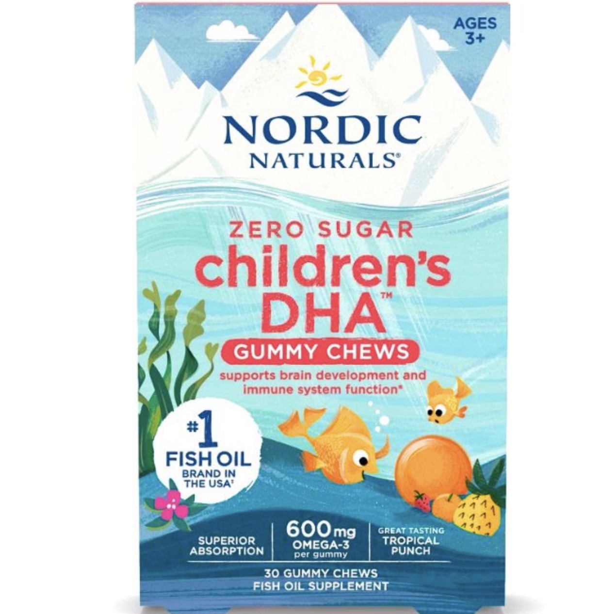 Kẹo Dẻo DHA Nordic Naturals Hỗ Trợ Phát Triển Não Bộ Và Thị Giác Cho Trẻ Từ 3 Tuổi