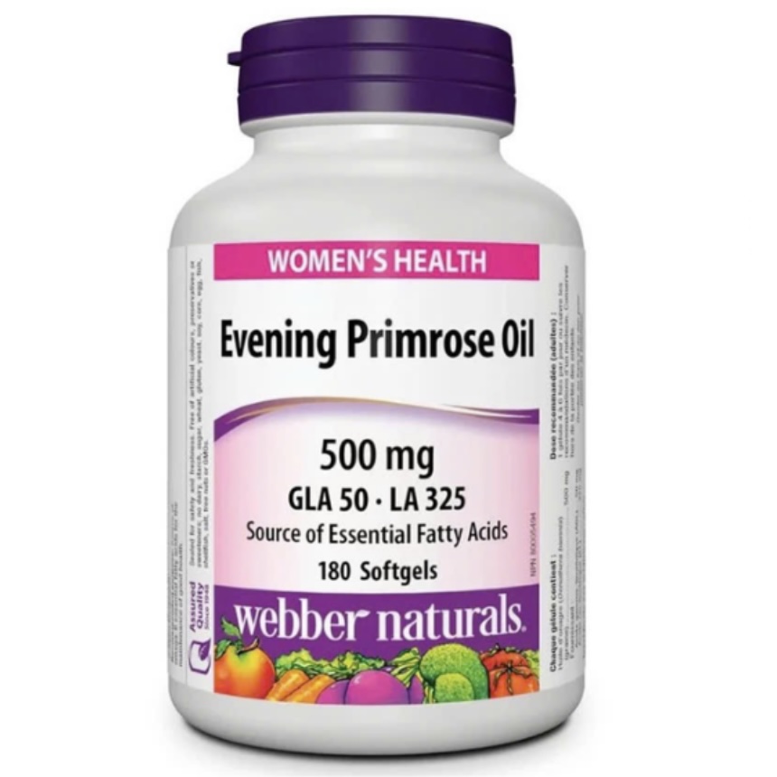 Dầu hoa anh thảo Evening Primrose Oil Webber Naturals – Hỗ trợ làm đẹp da và sức khỏe phụ nữ