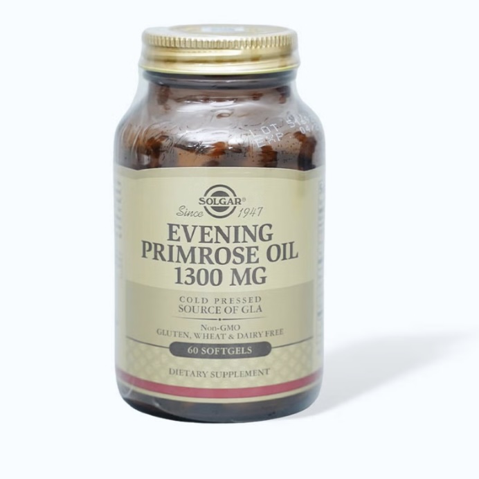 Viên uống Solgar Evening Primrose Oil 1300 mg hỗ trợ cân bằng nội tiết nữ