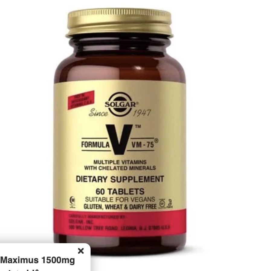 Solgar Bổ Sung Vitamin Tổng Hợp Formula Vm-75