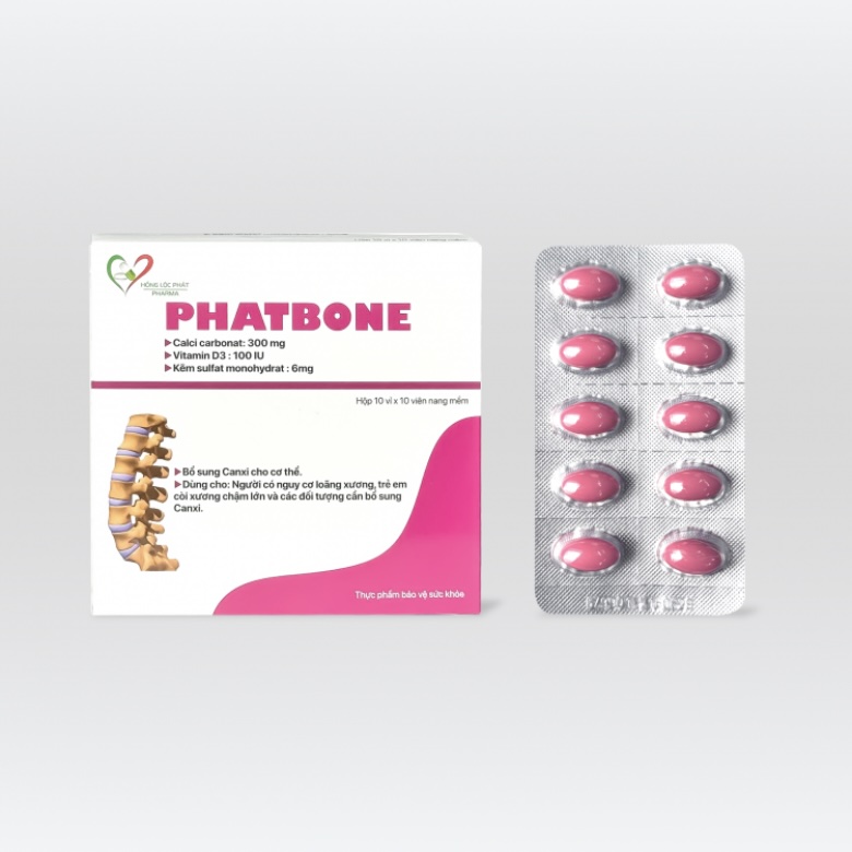 PHATBONE bổ sung Canxi cho cơ thể