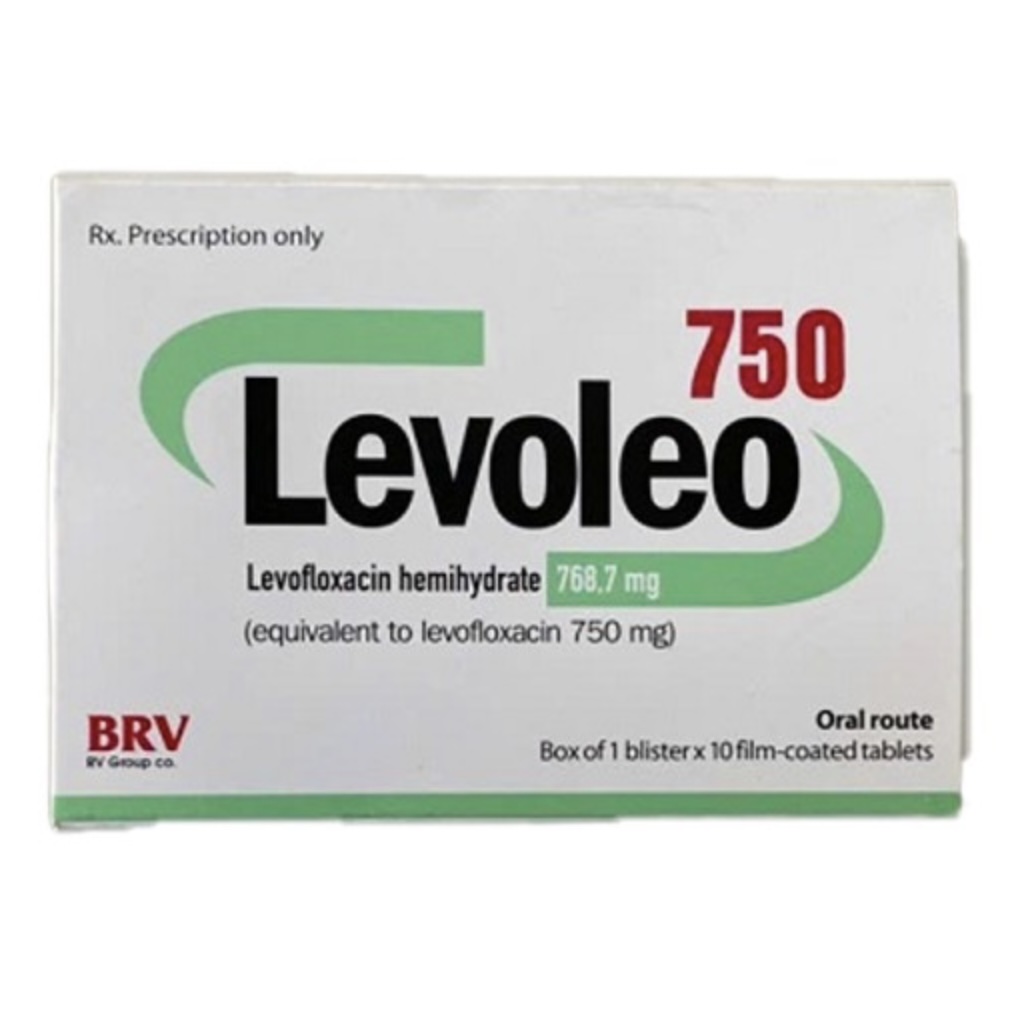 Thuốc kháng sinh Levoleo 750mg điều trị nhiễm khuẩn