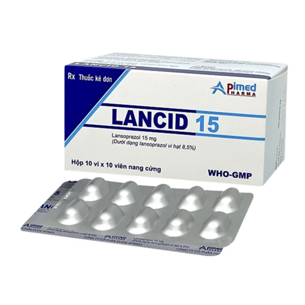 Lancid 15 Apimed – Điều trị loét dạ dày tá tràng
