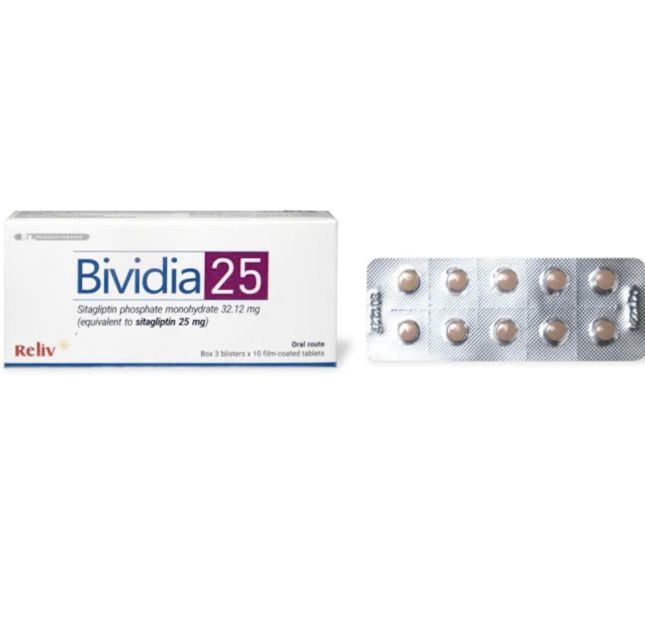 BIVIDIA 25MG ReliV cải thiện kiểm soát đường huyết