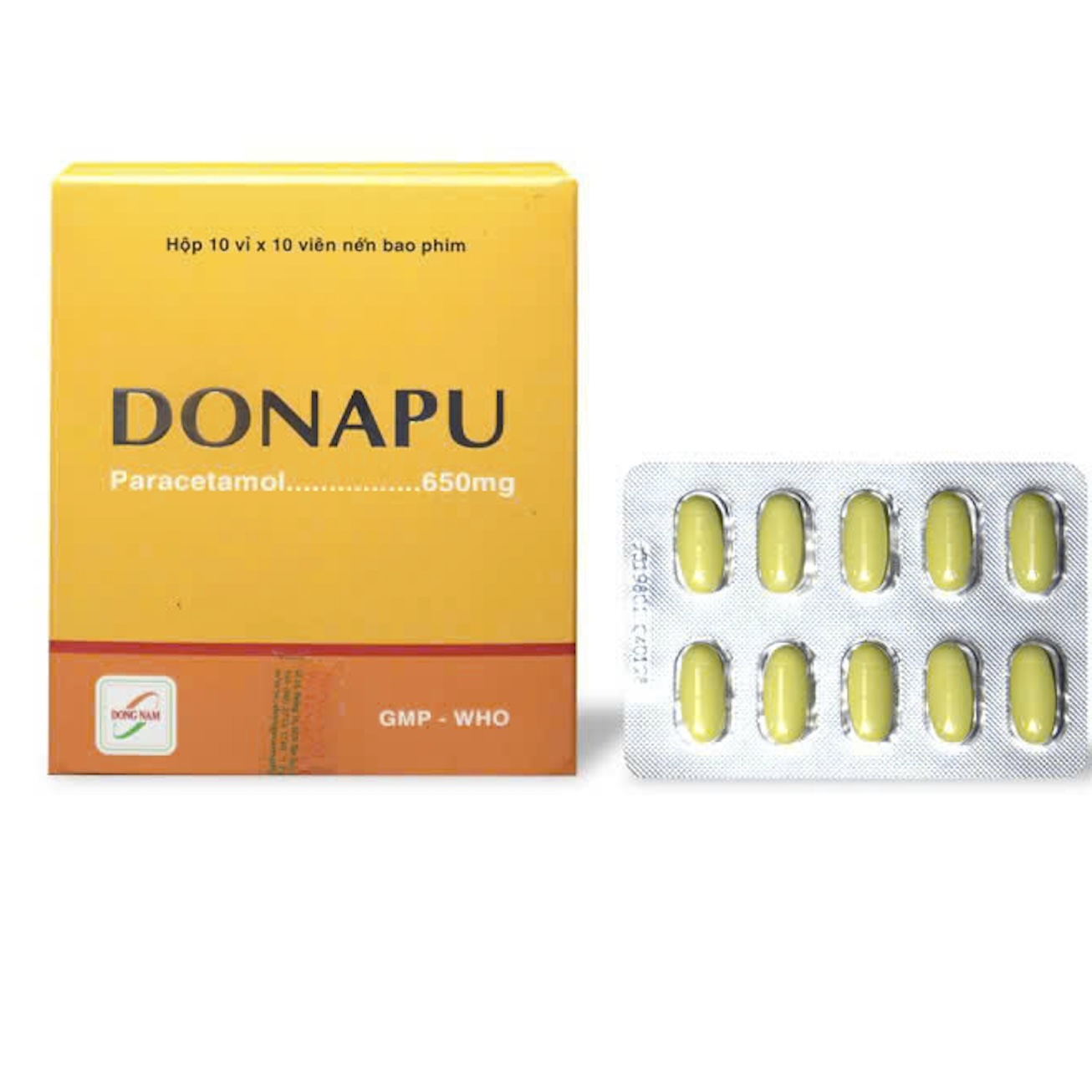 Donapu 650mg giảm đau và hạ sốt