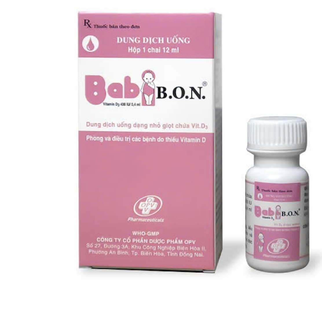 Dung dịch uống Babi B.O.N OPV phòng và điều trị các bệnh do thiếu vitamin D