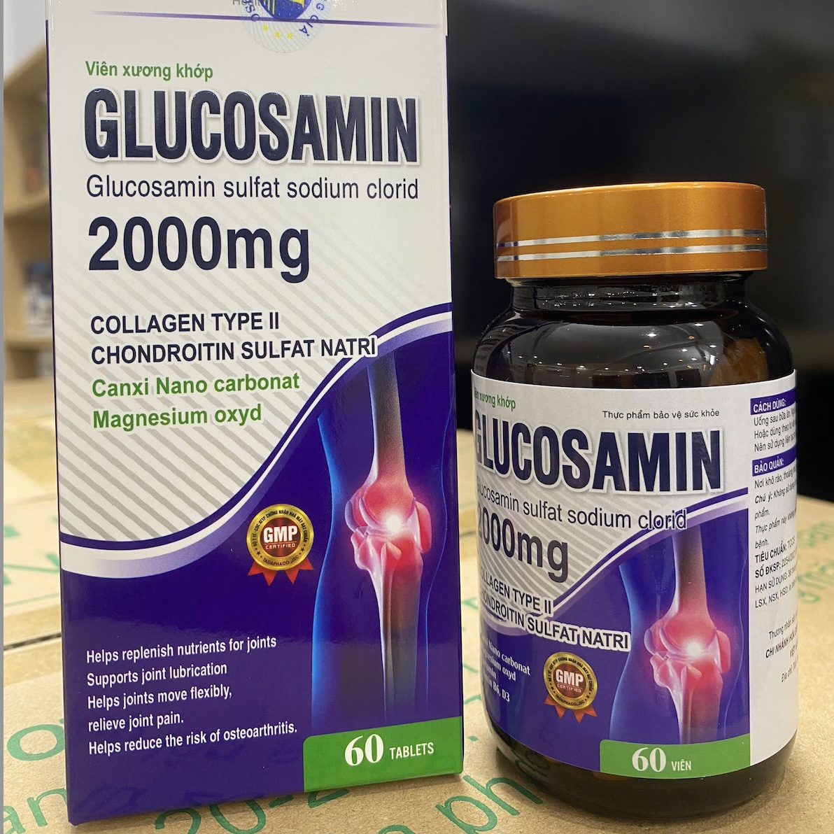 Glucosamin 2000mg Trường Đại Hưng bổ sung dưỡng chất cho khớp