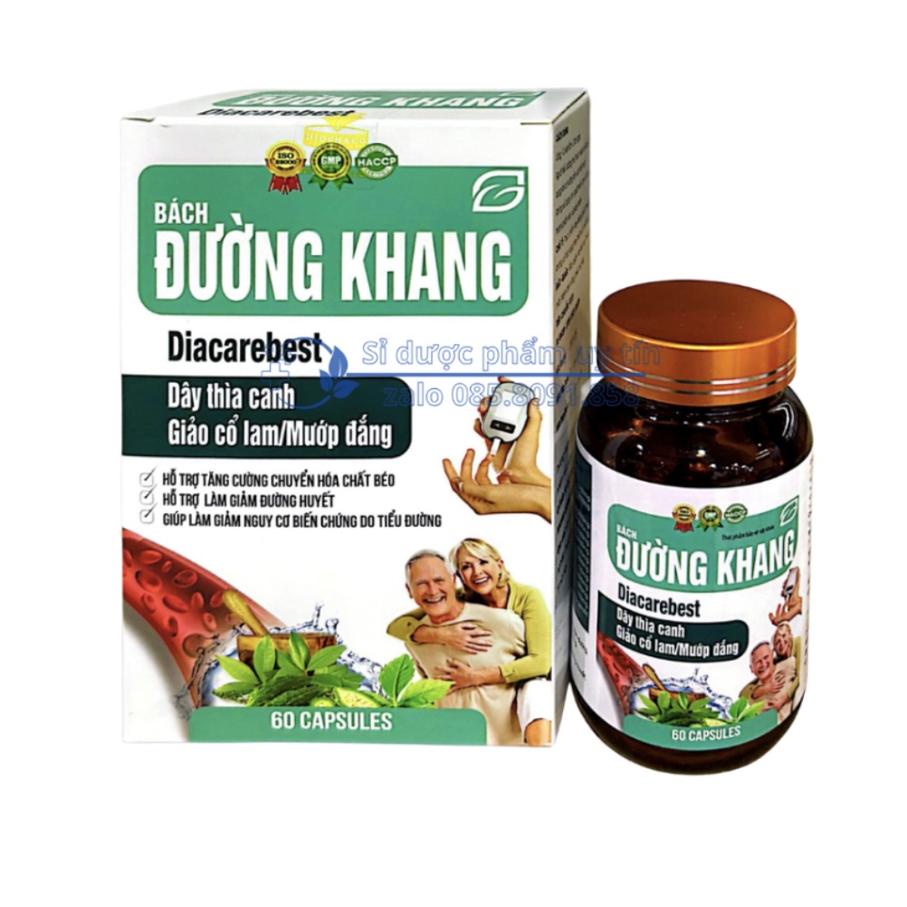 Bách Đường Khang Diacarebest giúp hỗ trợ tăng cường chuyển hóa chất béo và làm giảm đường huyết