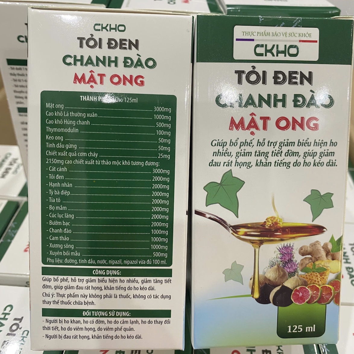 CKHO Tỏi Đen Chanh Đào Mật Ong giúp bổ phế