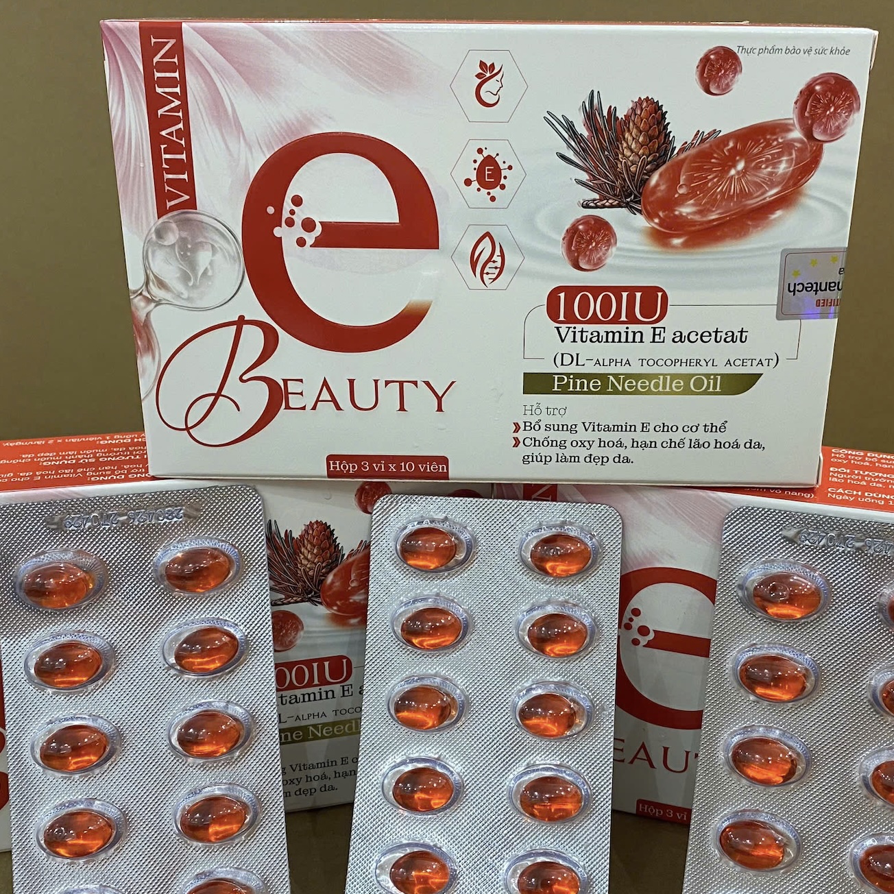 Viên uống đẹp da VITAMIN E BEAUTY hỗ trợ bổ sung vitamin E cho cơ thể