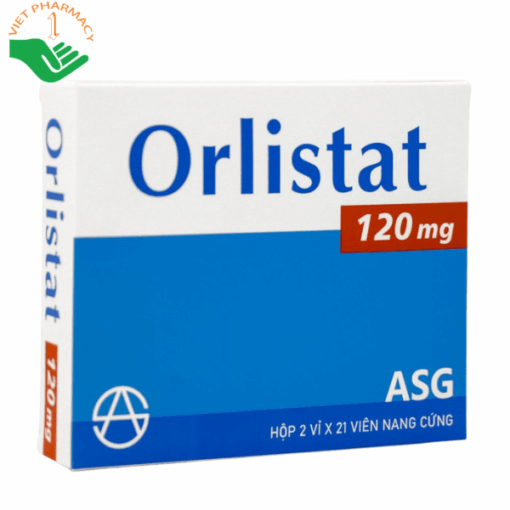 Thuốc Orlistat 120mg chống béo phì tác động ngoại vi