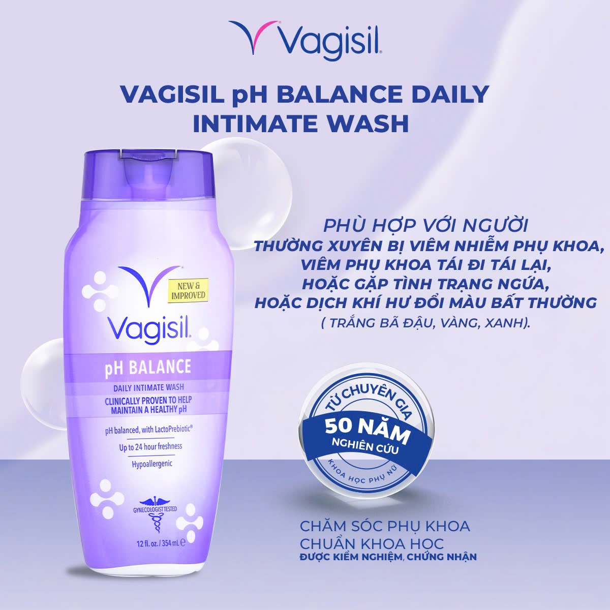 Dung Dịch Vệ Sinh Phụ Nữ Dạng Gel Vagisil Daily Intimate Wash 240ml