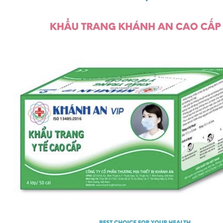 Khẩu trang y tế Khánh An 4 lớp