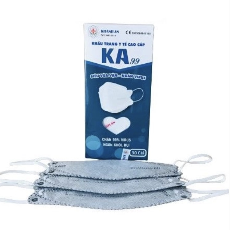 Khẩu trang y tế cao cấp KA99 Khánh An (Thiết kế 4D)