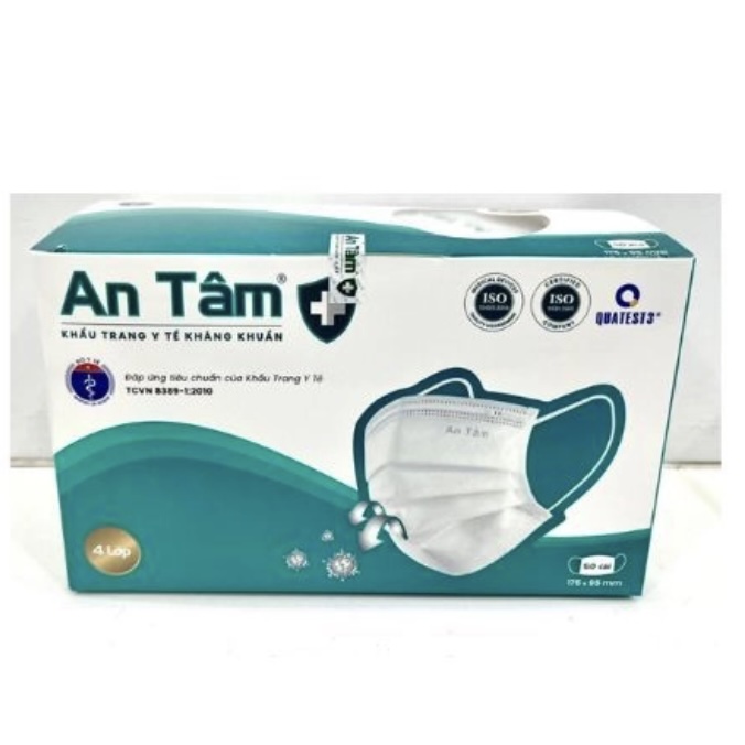 Khẩu trang y tế kháng khuẩn An Tâm 4 lớp
