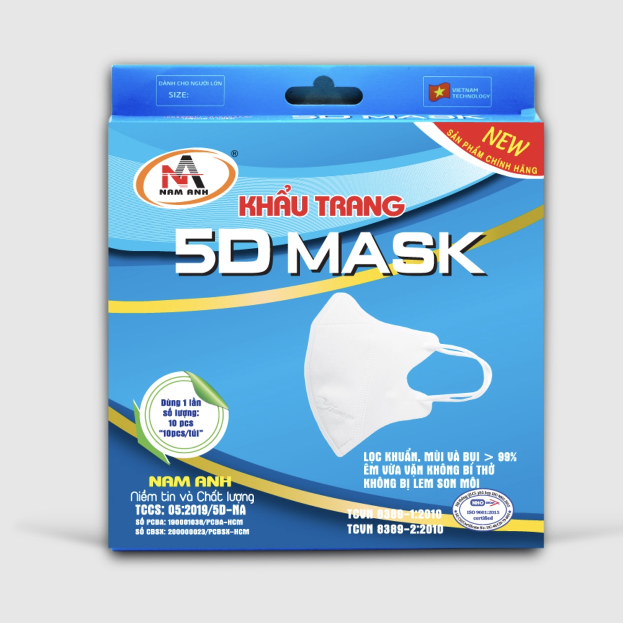 Khẩu trang y tế 5D Mask Nam Anh