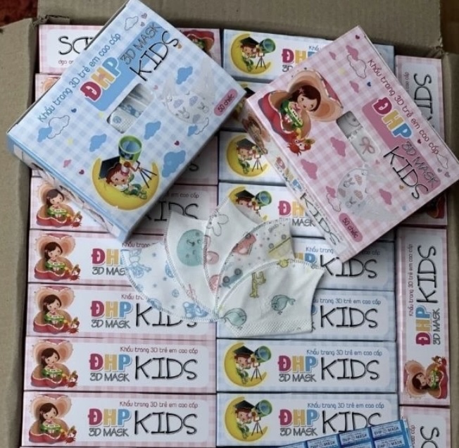 Khẩu trang y tế 3D Mask Kids DHP ngừa bụi bẩn