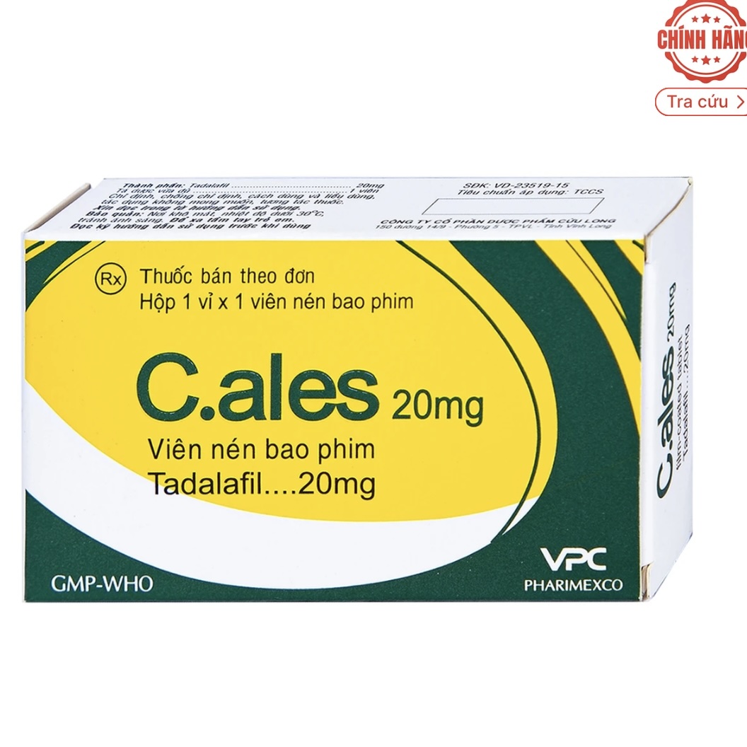 C.ales 20mg hỗ trợ sinh lý nam