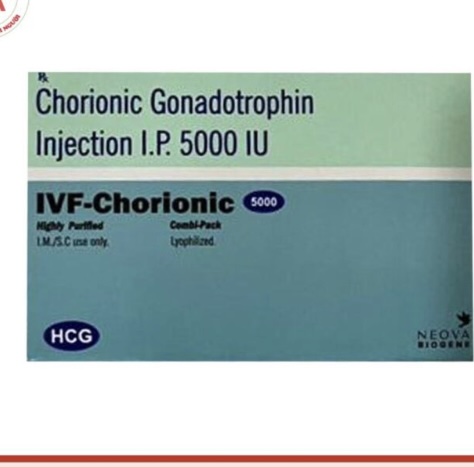 IVFhCG Chorionic Gonadotrophin Injection IP 5000 IU điều trị suy giảm sinh dục