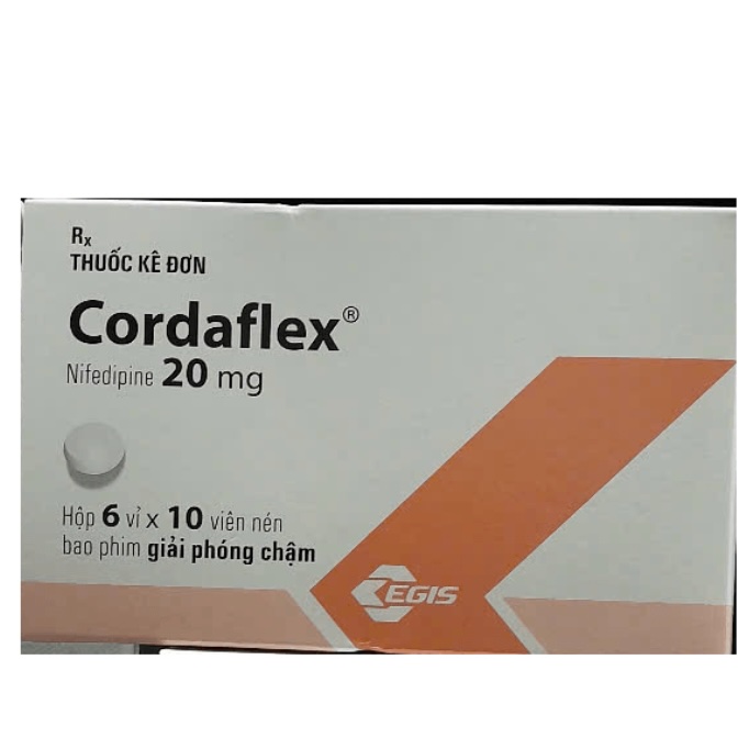 Cordaflex 20mg điều trị tăng huyết áp