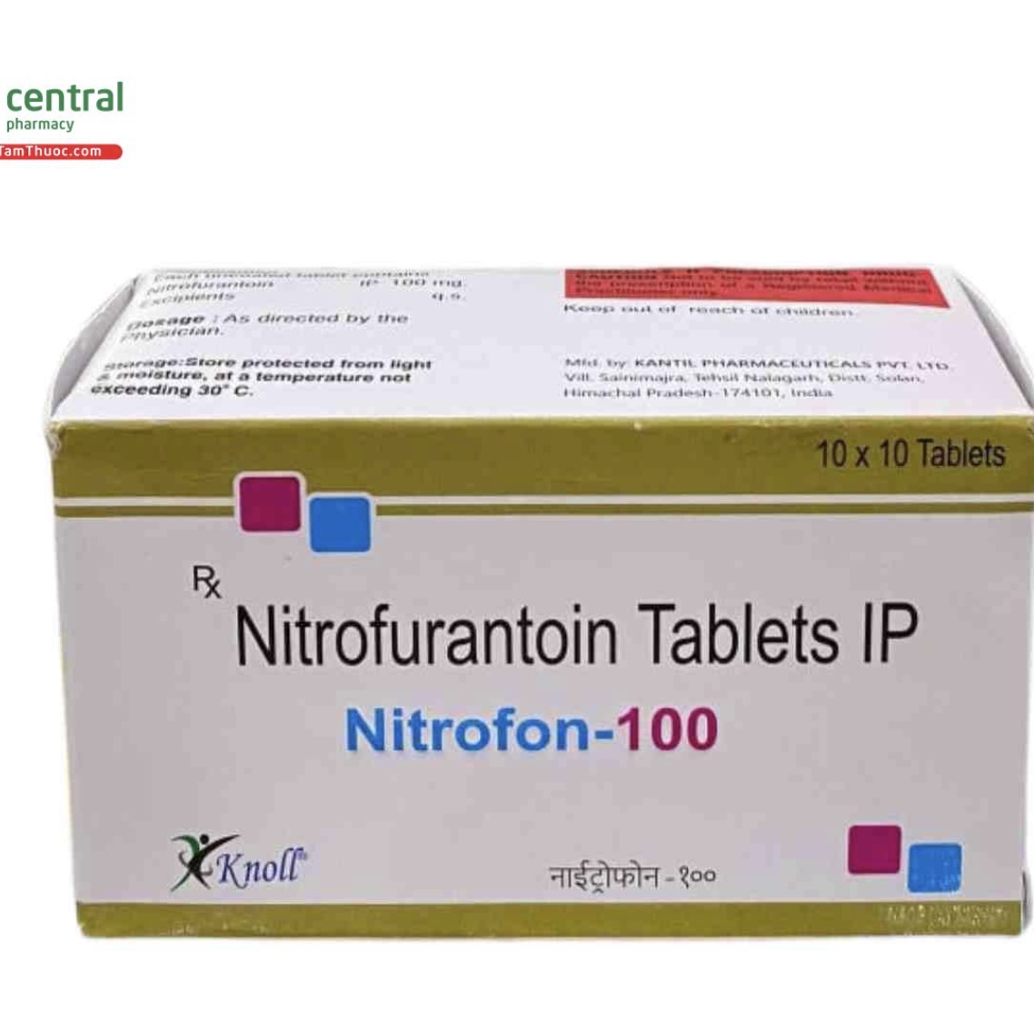 Nitrofon-100 điều trị nhiễm khuẩn đường tiết niệu