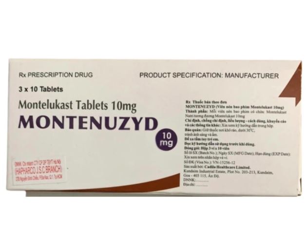 Montenuzyd 10mg điều trị bệnh hen suyễn