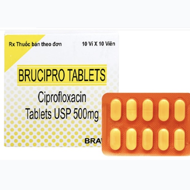 Brucipro Tablets 500mg điều trị nhiễm khuẩn nặng