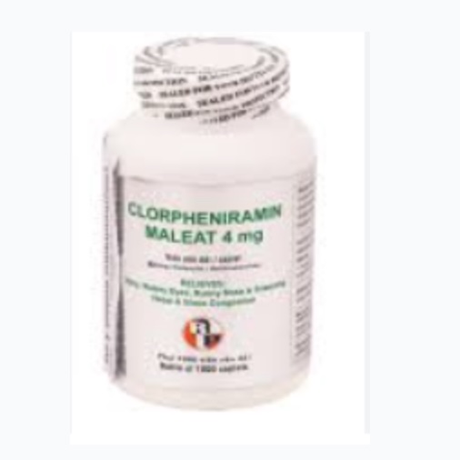 Clorpheniramin Maleat 4 mg điều trị viêm mũi dị ứng