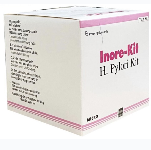 Inore-Kit điều trị viêm loét dạ dày
