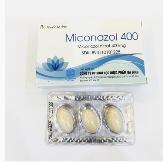 Miconazol 400 điều trị nhiễm nấm âm đạo