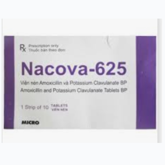 Nacova-625 điều trị nhiễm trùng hô hấp trên và dưới