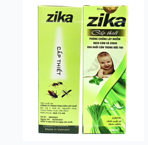 Xịt muỗi thảo dược Zika Cấp Thiết