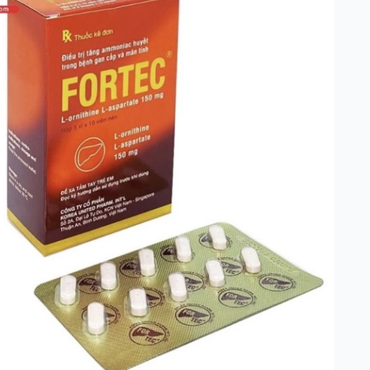 Fortec 150mg trị tăng amoniac huyết