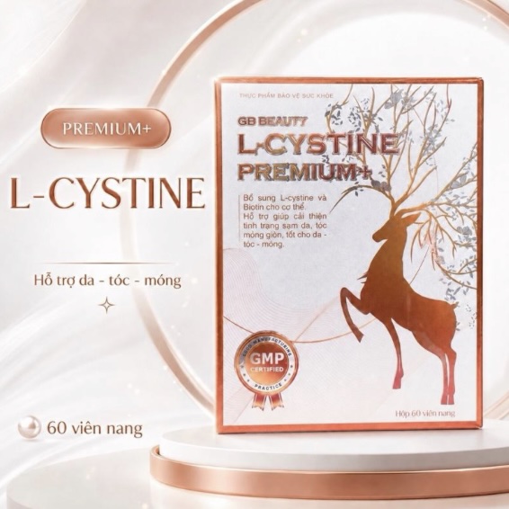 GB Beauty L-Cystine Premium+ hỗ trợ giảm rụng tóc