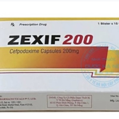 ZEXIF 200 điều trị nhiễm khuẩn