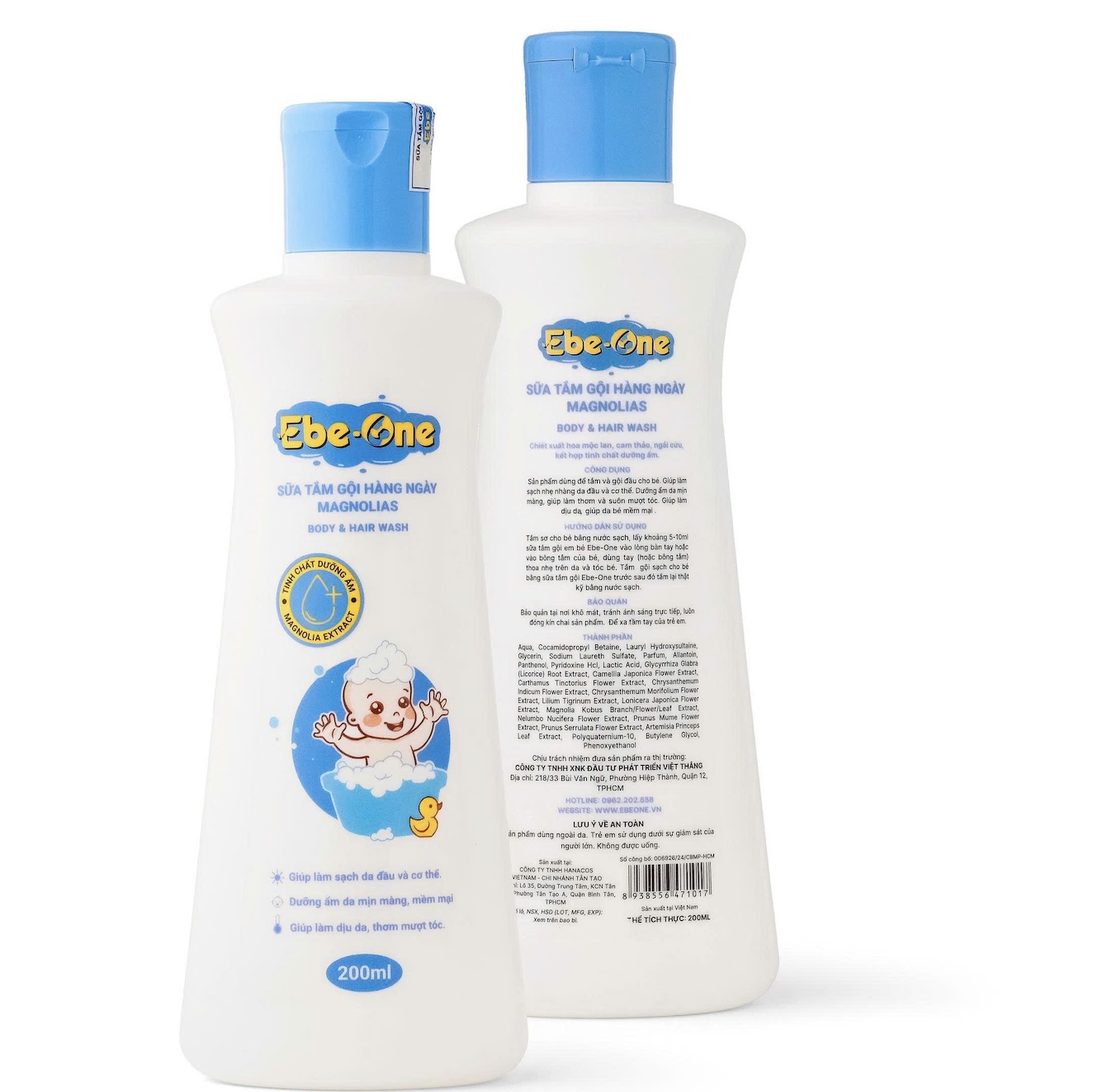 Sữa Tắm Gội Hàng Ngày Magnolias Ebe-One